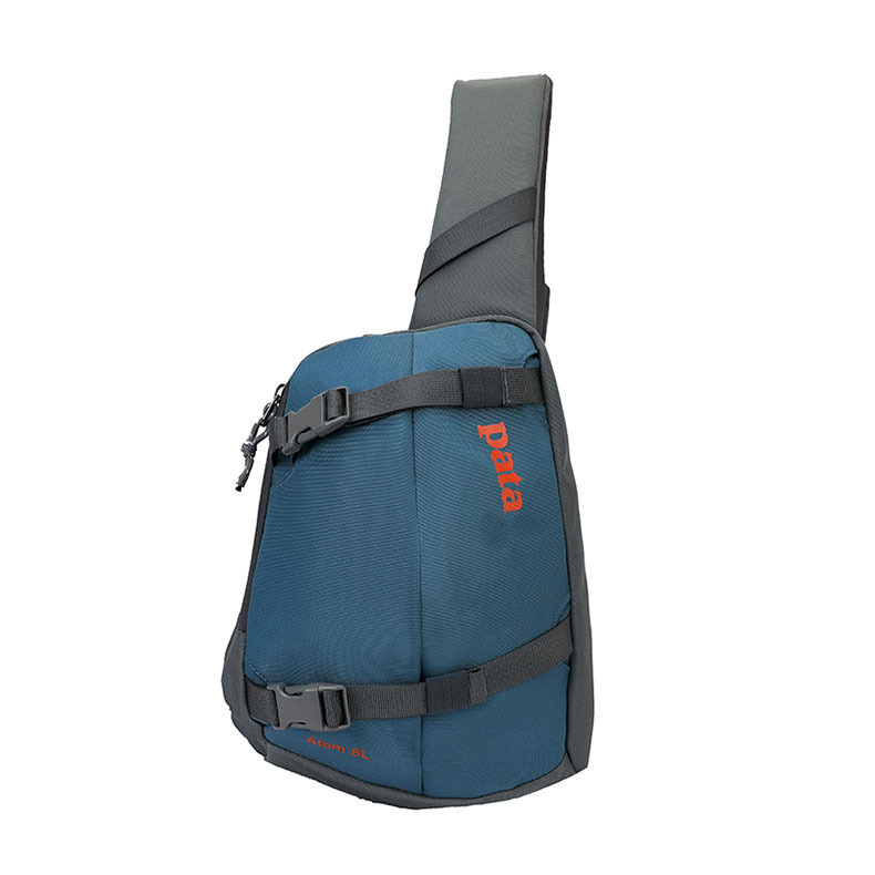 Black Waterproof Single Shoulder Crossbody Travel Bag New 8L Outdoor Nylon Oxford Cloth Lightweight Unisex Fitness Hiking Chest Color-Block Cycling Ba