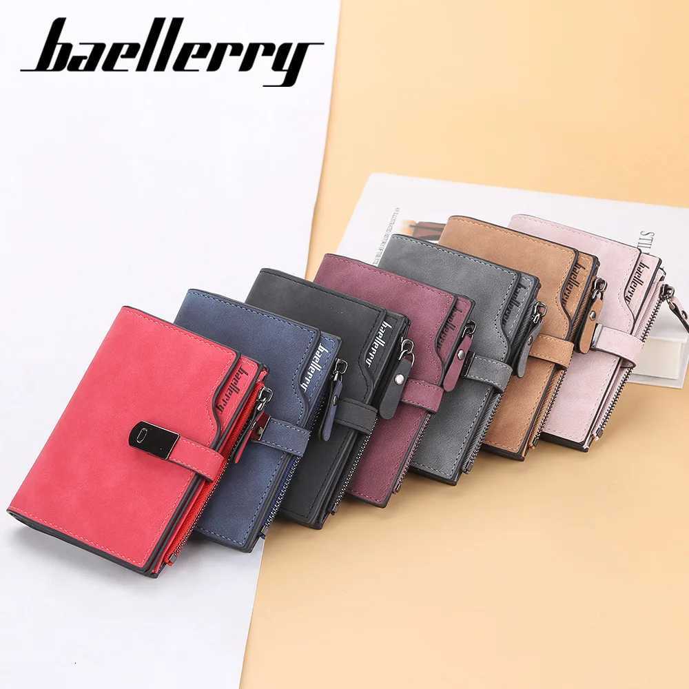 Magnetic Baellerry Women Wallets Short Top Quality Card Holder Female Purse Zipper Wallet For Women H260707