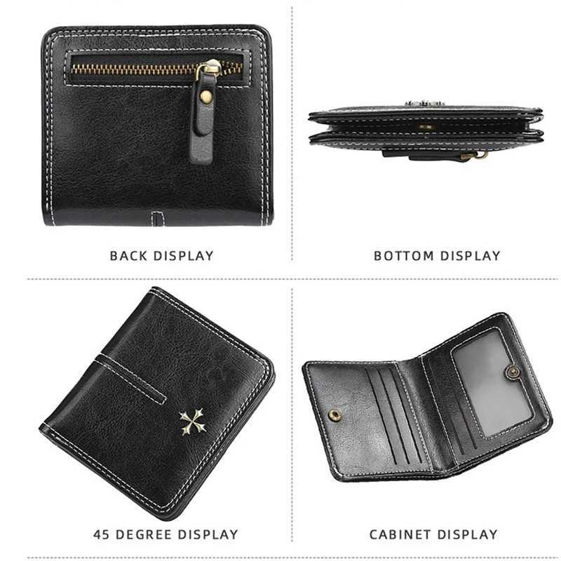 Wallets Short Women Baellerry New High Quality Slim Card Clips Zipper Female Coin Purses Photo Holder Mini Wallet For H260707