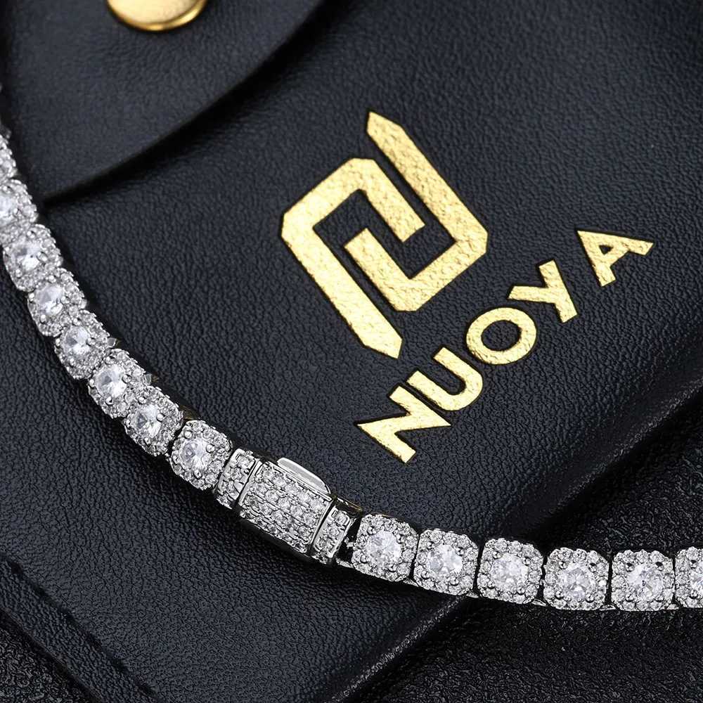 5mm Tennis Chain Bracelet Bling Zircon Cluster Diamond 18k Gold Plated Bracelet for Women Men Hip Hop Jewelry H260707