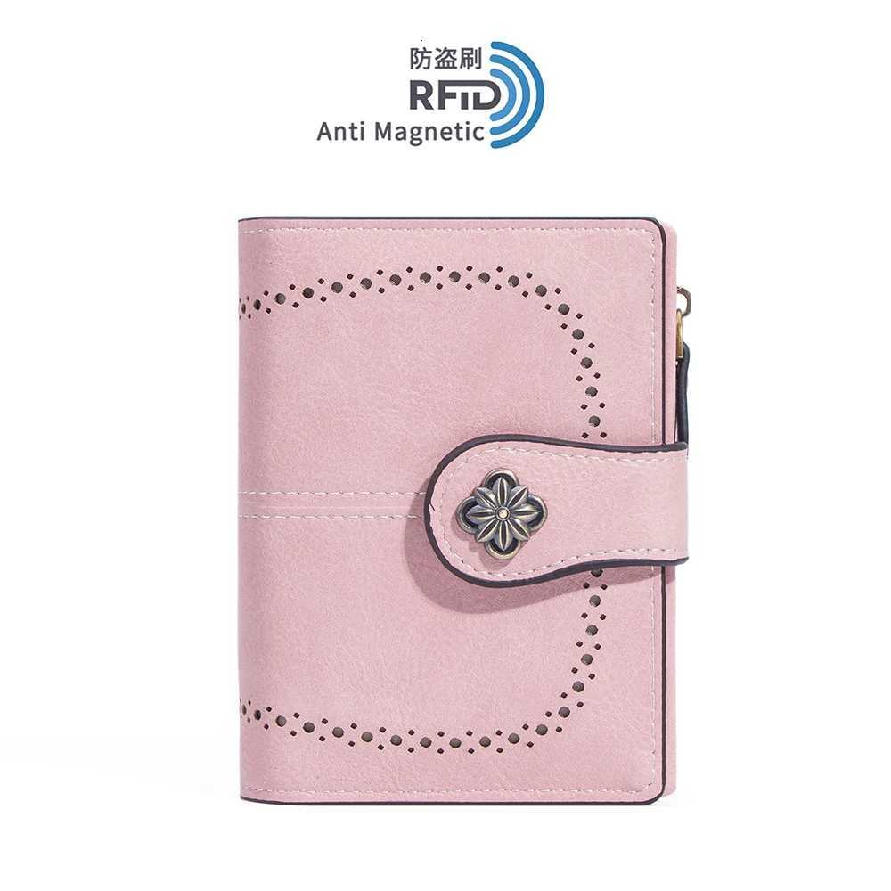 Wallets New RFID Card Women Holder Large Capacity Female Coin Purse Photo Holder Wallet For H260707
