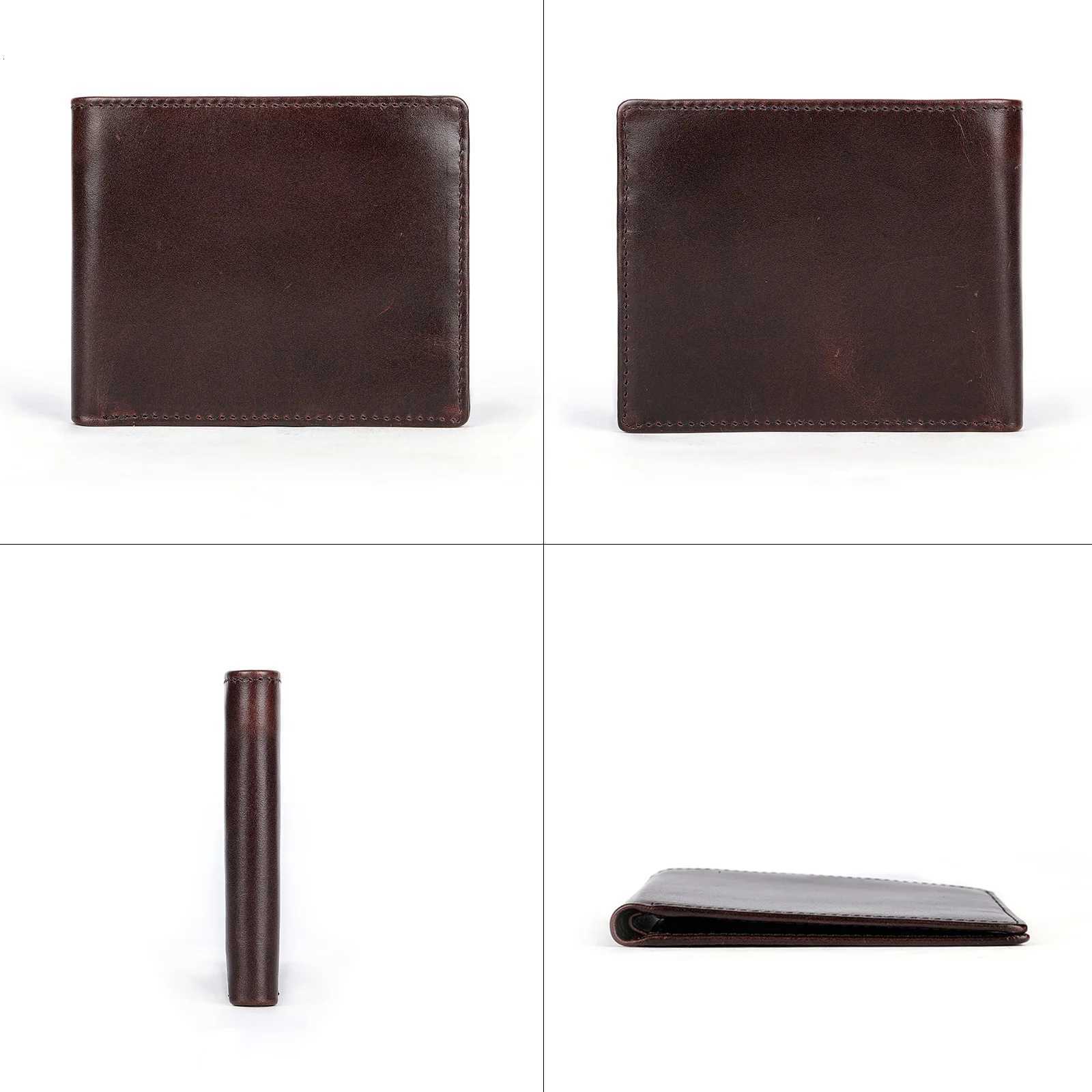 Hot Soft Genuine Leather MACHOSSY Wallet Mens Oil Cow Leather Wallets Man Small Card Holder Wallets Black Short Purse for Male H260707