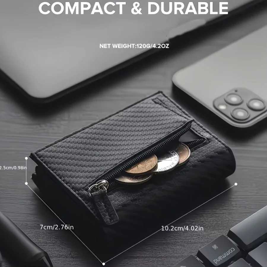 RFID Up Wallet Automatic Pop Blocking Multicolor Slim Aluminum Metal Ejector Minimalist Holder Case for Men H260707