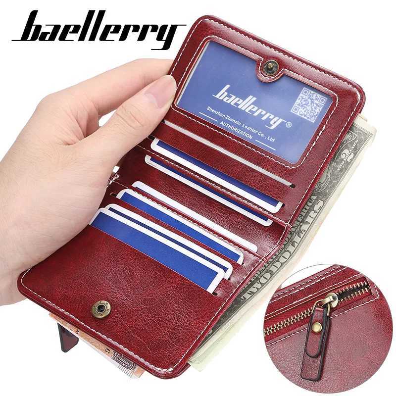 Wallets Short Women Baellerry New High Quality Slim Card Clips Zipper Female Coin Purses Photo Holder Mini Wallet For H260707