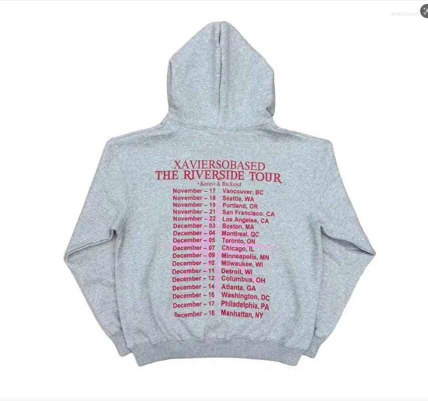 Men's Hoodies Luxury World Xaviersobased Riverside Hoodies Pullover Casual Embroidery Sweatshirts Cotton Velvet High Quality Hip-hop Winter Mens  - view 8