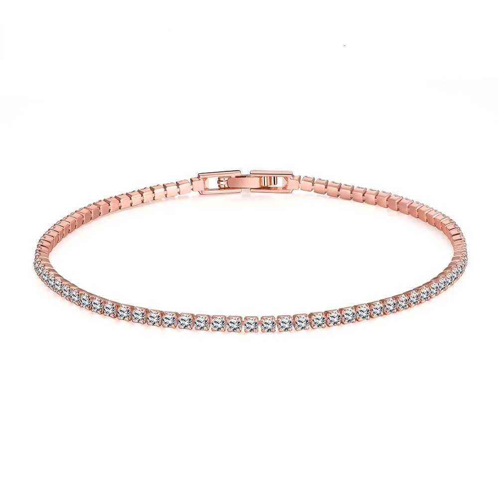 925 Sterling Silver Bracelet 16CM To 19CM Tennis Bracelet 25MM Zirconia Anniversary Gift H260707