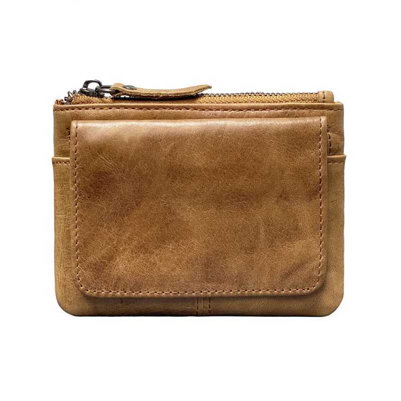 And New Womens Cow Leather Mens Card Bag Coin Purse Slim Holder Wallet For Men and Women ID Card Pocket H260707