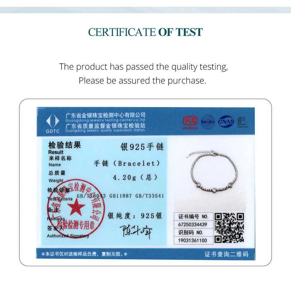 BAMOER 925 Sterling Silver Elegant Heart Bracelets for Women AAAAA CZ Adjustable Chain Tennis Bracelet Jewelry Gifts BSB208 H260707