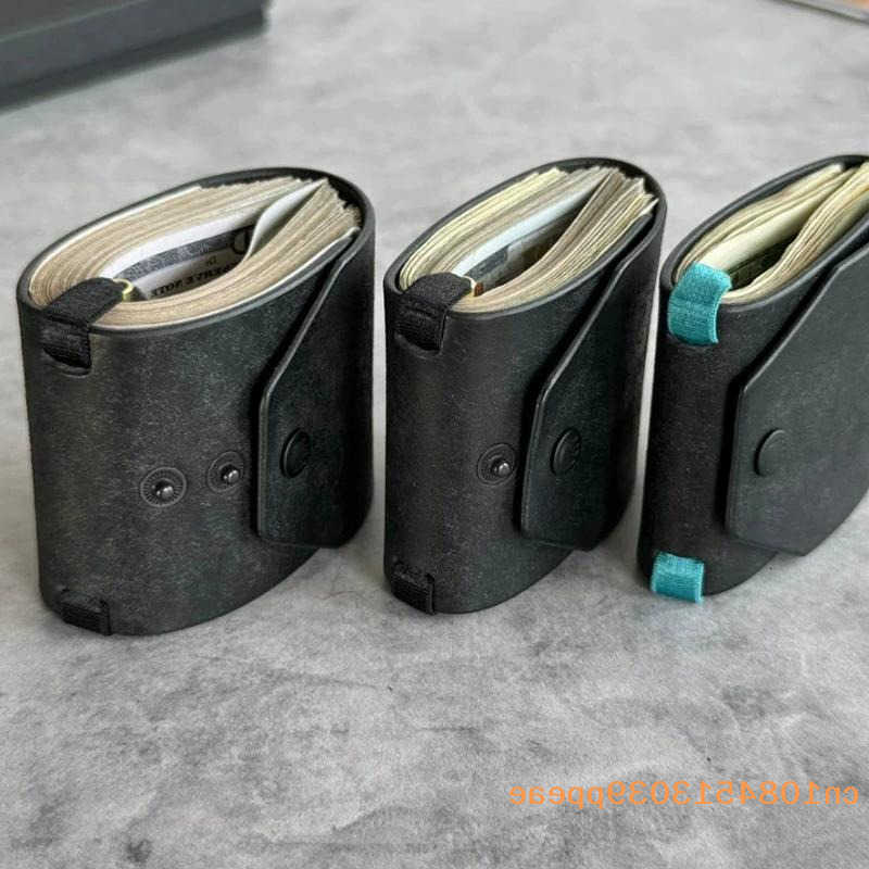 Leather Quick-Access Cash Holder PU Wallet / Money Wrapper Organizer Clip Bill Holder Storage Pouch Pocket Wallet H260707