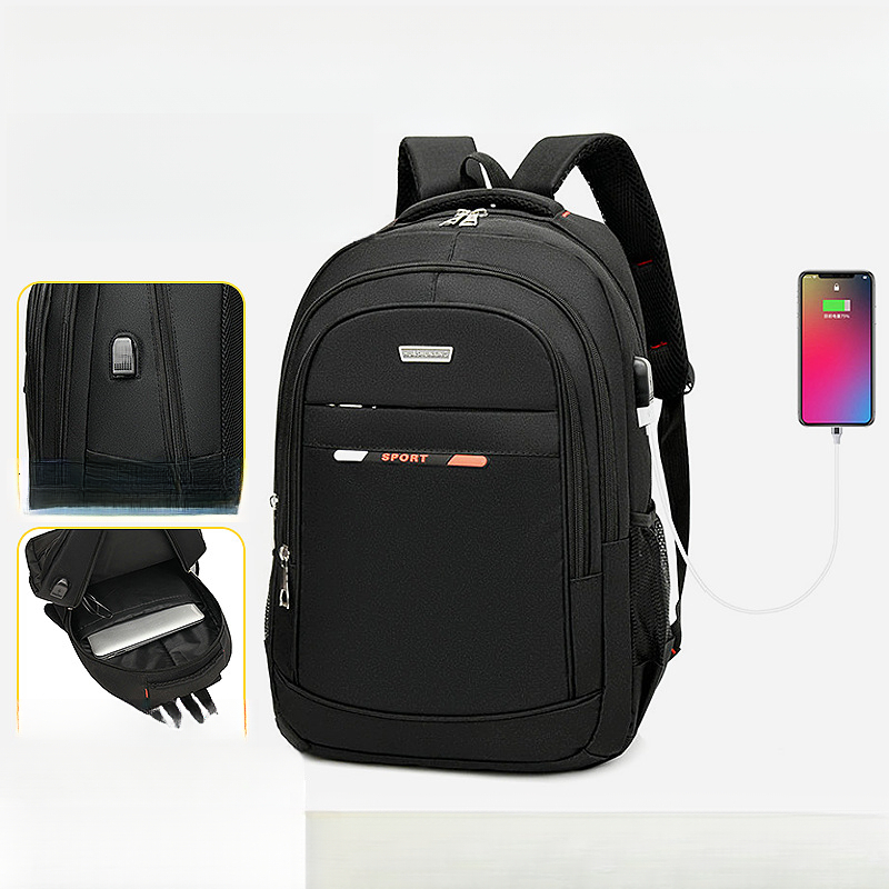 New Men s Backpack Fashion and Leisure Large Capacity Simple Student Backpack Business Elite Computer Bag Commuter Bag Hiking and Mountaineering Bag