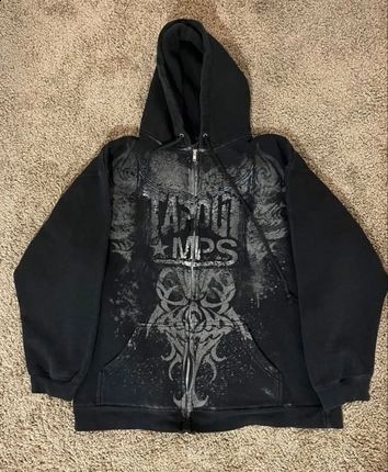 Hoodie Sweatshirt Y2K Hip Hop Retro Crown Embroidery Oversized Hoodie Men Women Harajuku Goth Pullover Hoodie Clothes 240106