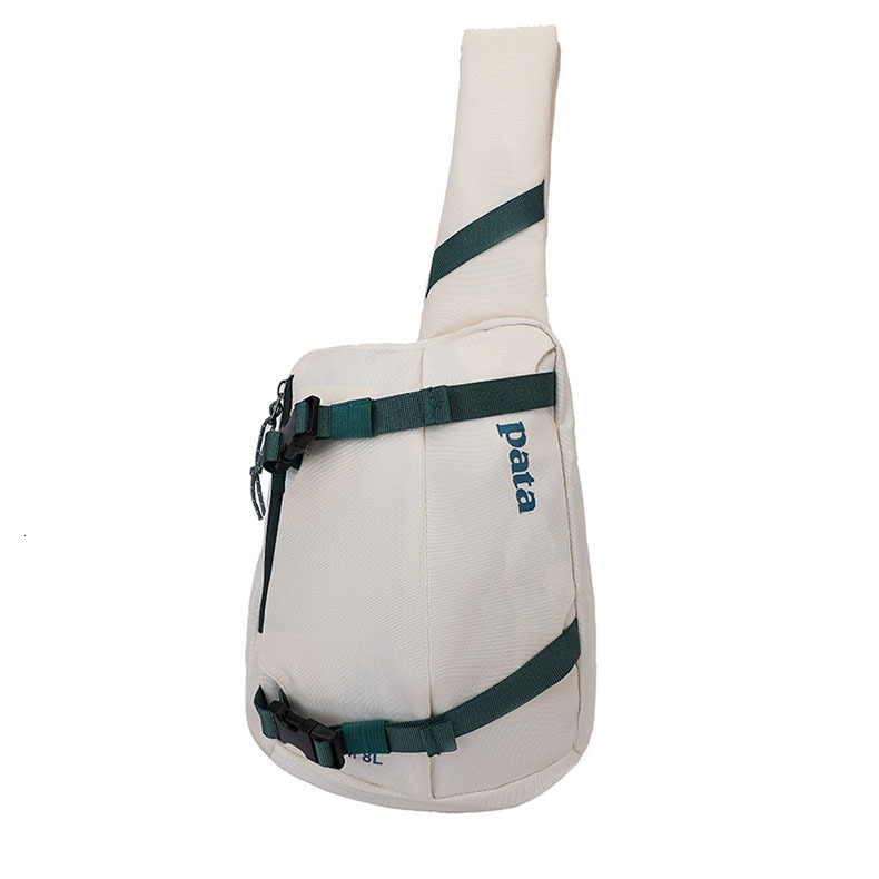 Black Waterproof Single Shoulder Crossbody Travel Bag New 8L Outdoor Nylon Oxford Cloth Lightweight Unisex Fitness Hiking Chest Color-Block Cycling Ba