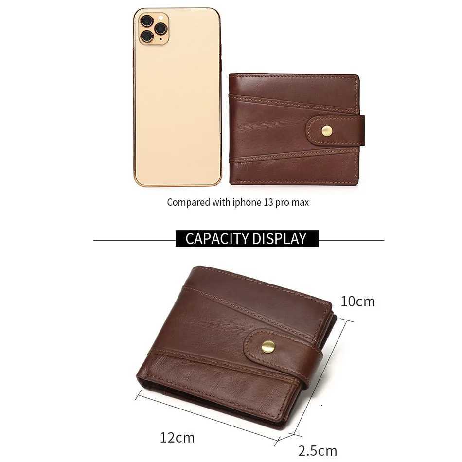 Wallet Classic Mens Genuine Leather Holder RFID Coin Purse H260707