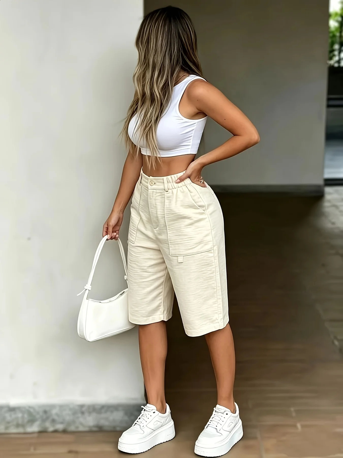 Ladies Fashion Streetwear Casual Womens Shorts 260707