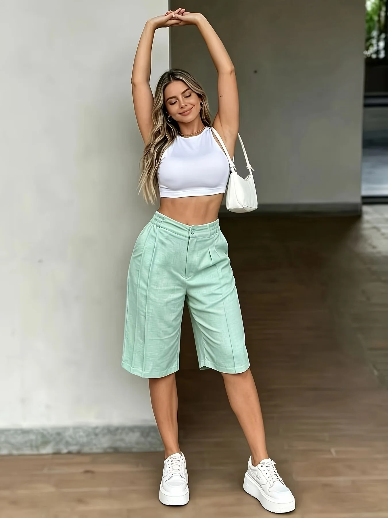 Ladies Fashion Streetwear Casual s Shorts 260707