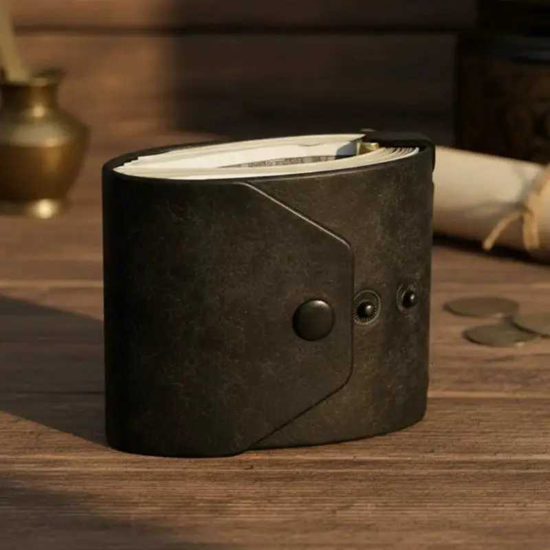 Leather Quick-Access Cash Holder PU Wallet / Money Wrapper Organizer Clip Bill Holder Storage Pouch Pocket Wallet H260707