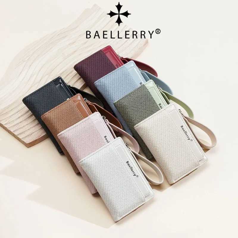Baellerry Fashion Zipper Wallets Coin Purse Hand Womens Short Wallet Bifold Multi-slot Card Holder H260707