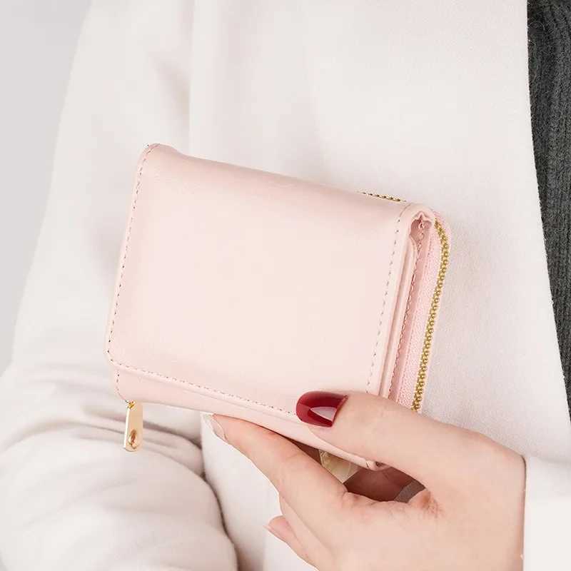Cash ID Card Wallet Womens Wallet Small Wallet Short Wallet Card Bag Zipper Wallet Multi-layer Three-fold H260707