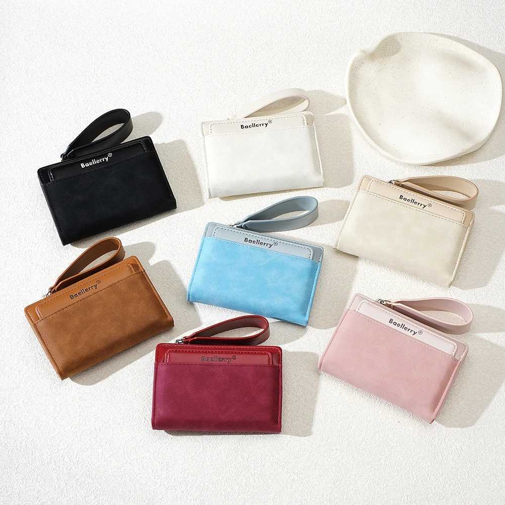 Wallets Capacity Women New Big Short Card Holder Female Purse Zipper Coin Pocket Photo Holder Simple Money Clips for H260707