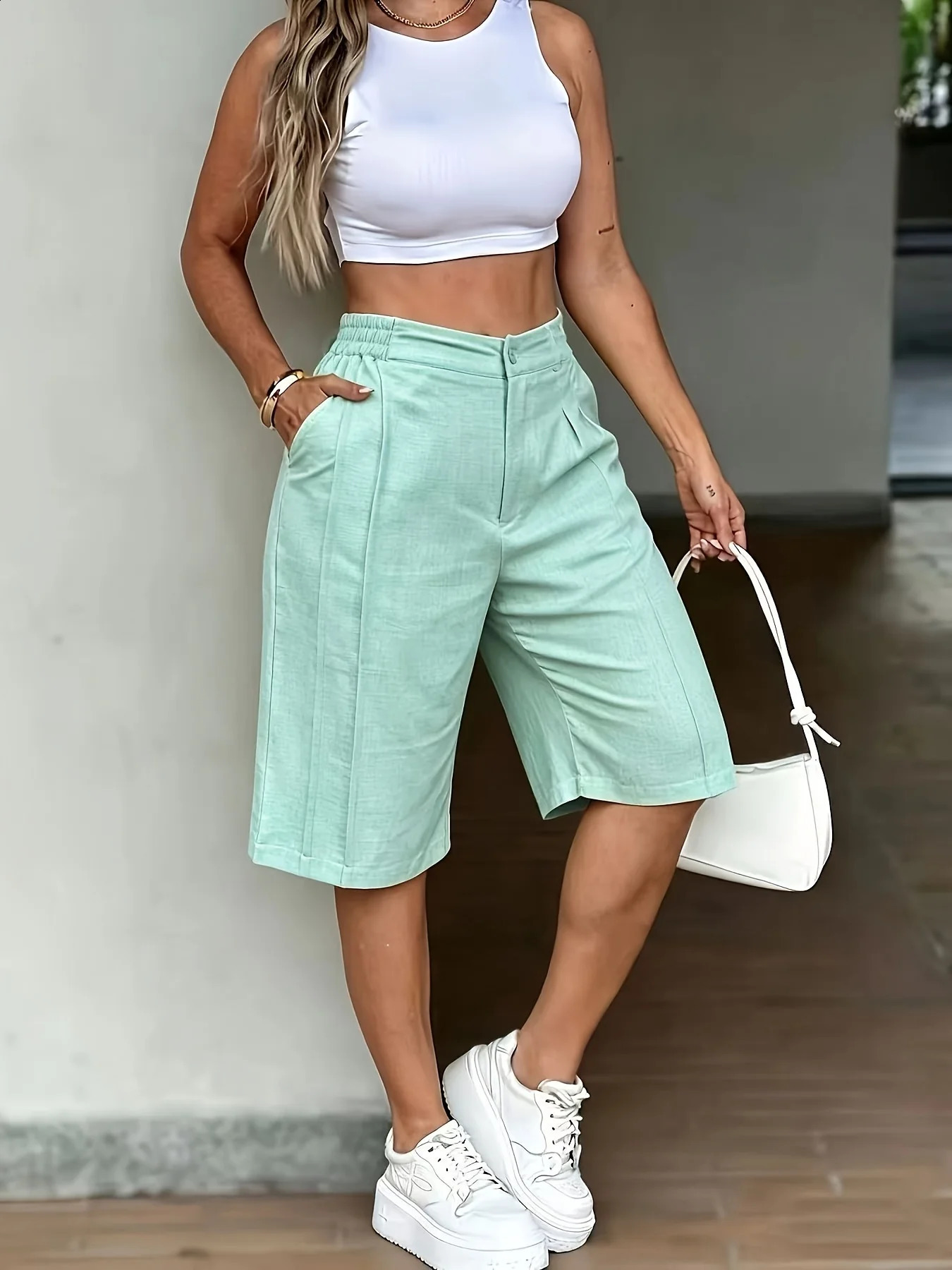 Ladies Fashion Streetwear Casual s Shorts 260707