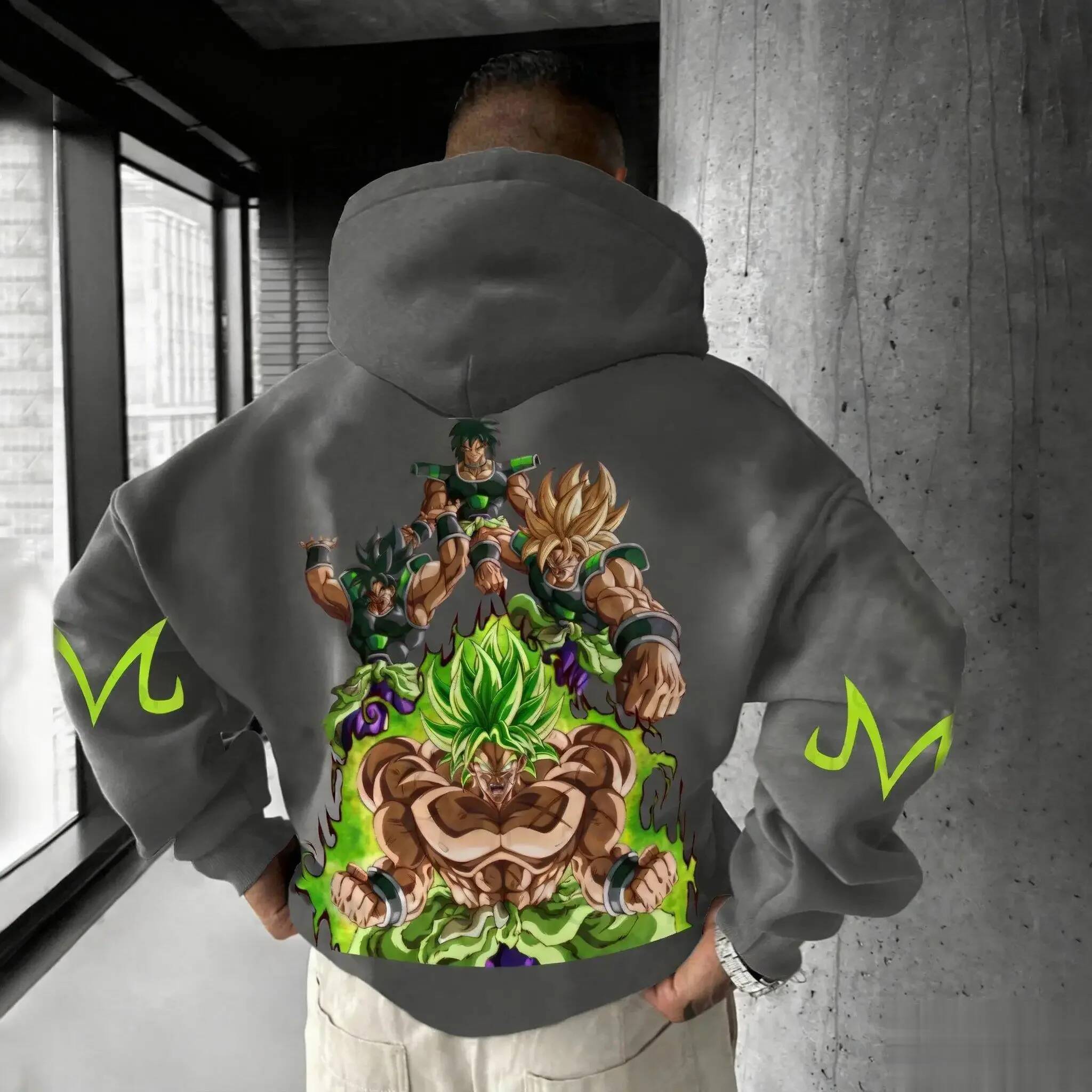 2026 New Dragon Ball Graphic Pullover Hoodie Men Women Streetwear Oversize Casual Anime Print Hooded Sweatshirt Y2k Top - view 3