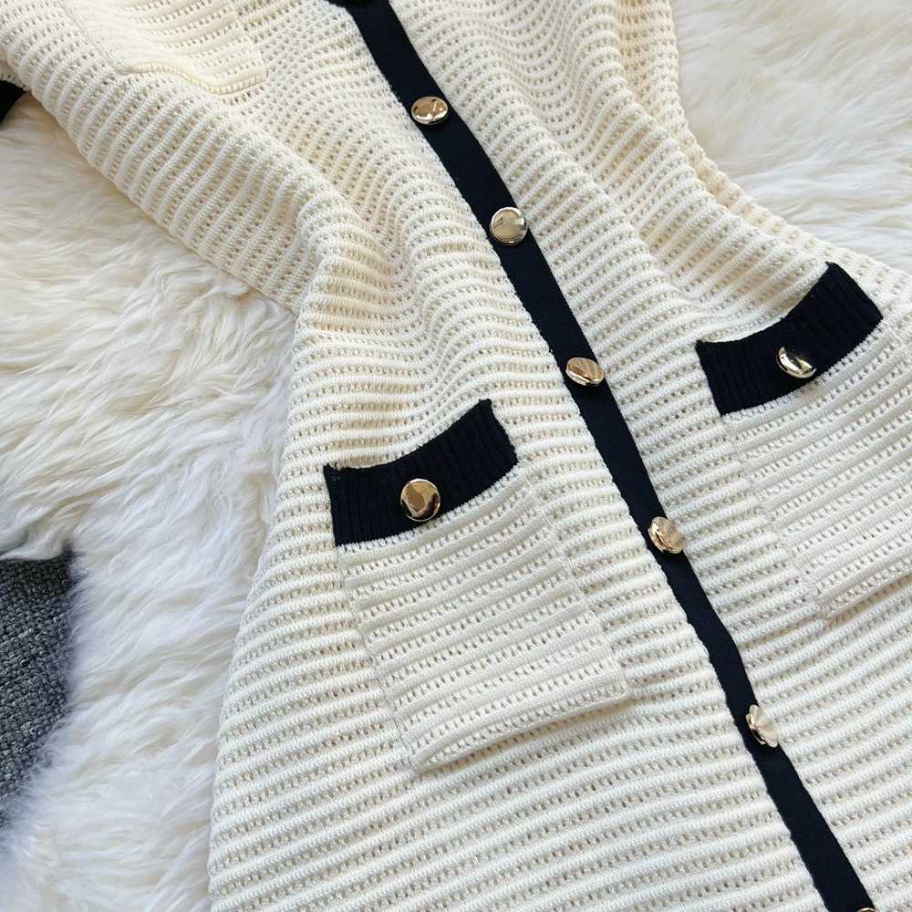 Brand Fashion 2026 Summer Knitted YuooMuoo Short Dress Women Turn-down Collar Slim A-line Shirt Dress Streetwear Lady Outfits H260707