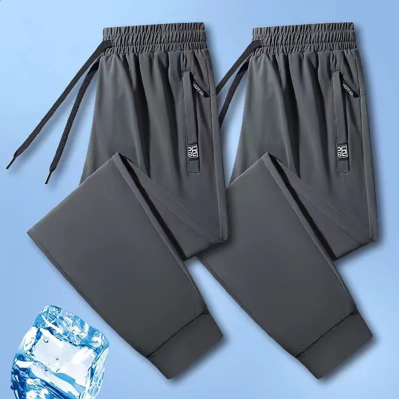 Highquality Ice Silk Casual Comprehensive Training Pants Twopiece Summer Mens Sweat Absorbing Quick Drying Leggings 260707