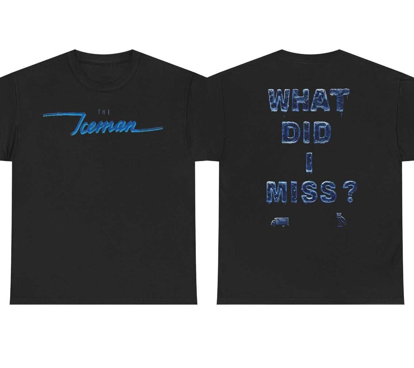 Blue Drake Iceman Merch T-shirt Iceman Black Tee Mens Clothing Women Streetwear Cotton 2026 Summer New Female Male T Shirt C260707 - view 7