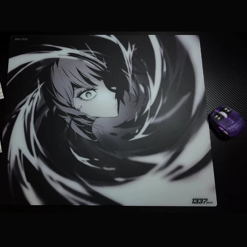 PPANPAD MIU GLASS MOUSEPAD YUME Japan Animation Desk Glass Mat Microetched FPS Esports Mousepad Customizable Replica 260706 - view 3