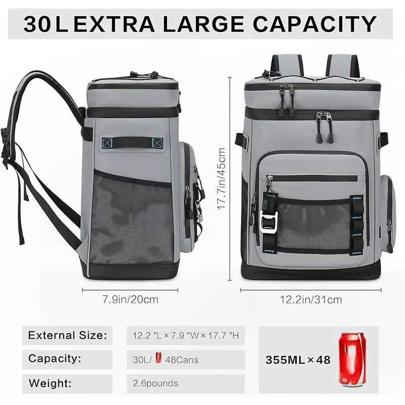 Waterproof Cooler Backpack Leak Insulated Proof Travel Rucksack for Men Women Outdoor Portable Beach Camping Fishing Picnic Bag C260707 - view 3