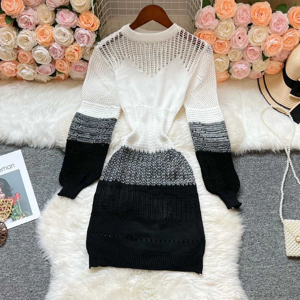 Arrival YuooMuoo Women New Dress 2025 Sexy Openwork Stitching Wrap Hips Bodycon Party Dress Streetwear Lady Mini Dress Vestidos H260707