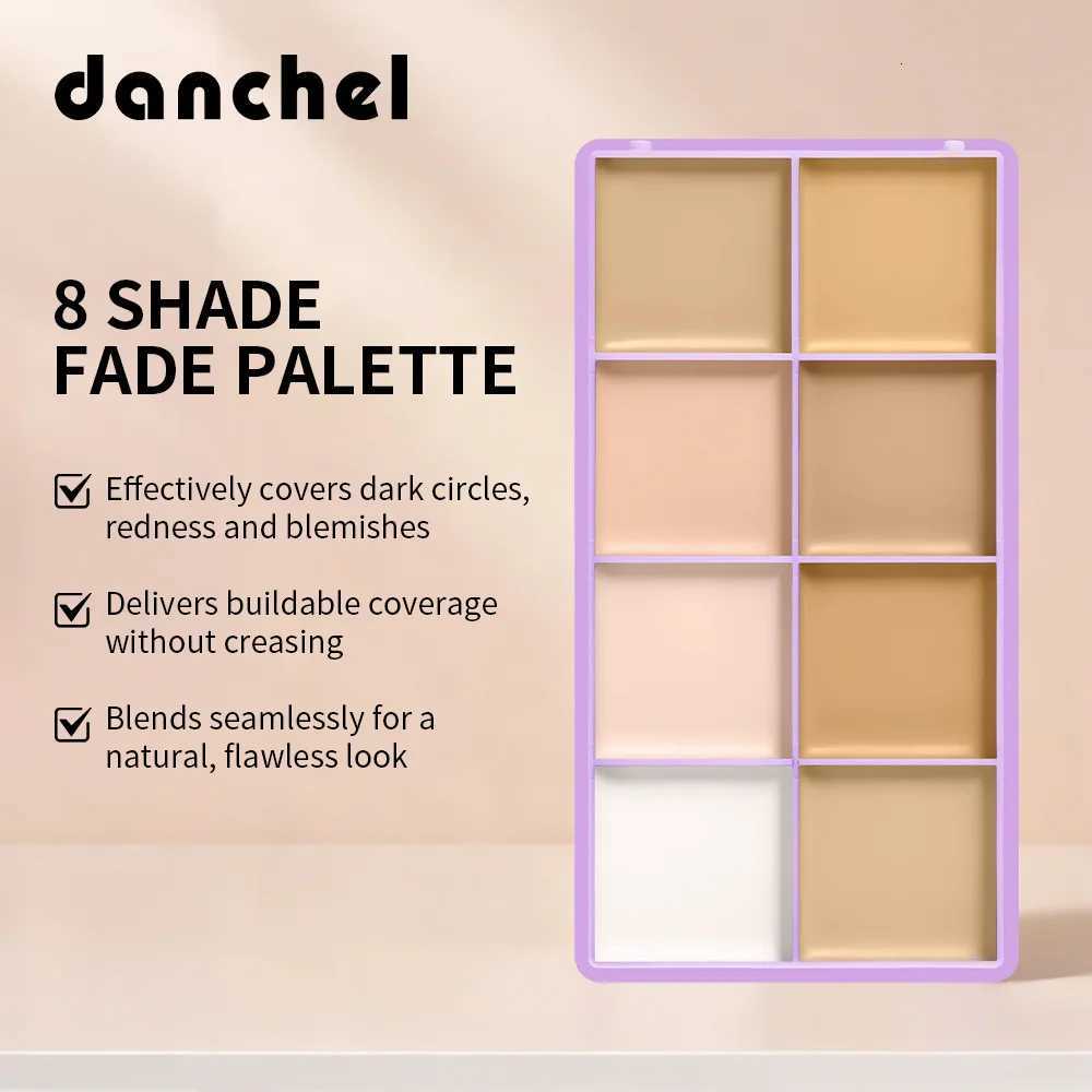 Palette Fade 8 Cover Shade Dark Circles Redness Skin Blemishes Long-wearing Waterproof Sweatproof Soft Matte Texture Concealer C260707 - view 4