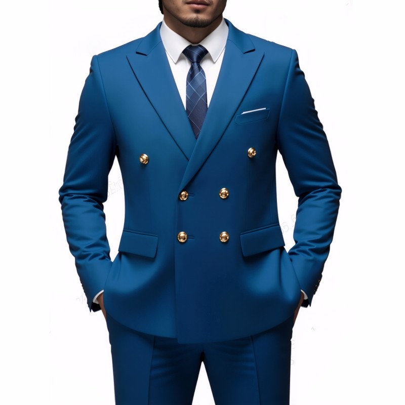 Men's Suits Wedding For Men Elegant Blazers Set 2 Pieces Luxury Business Formal Pants Full Coats Jackets Blazer Suit Durable Designer Apparel Sel - view 8
