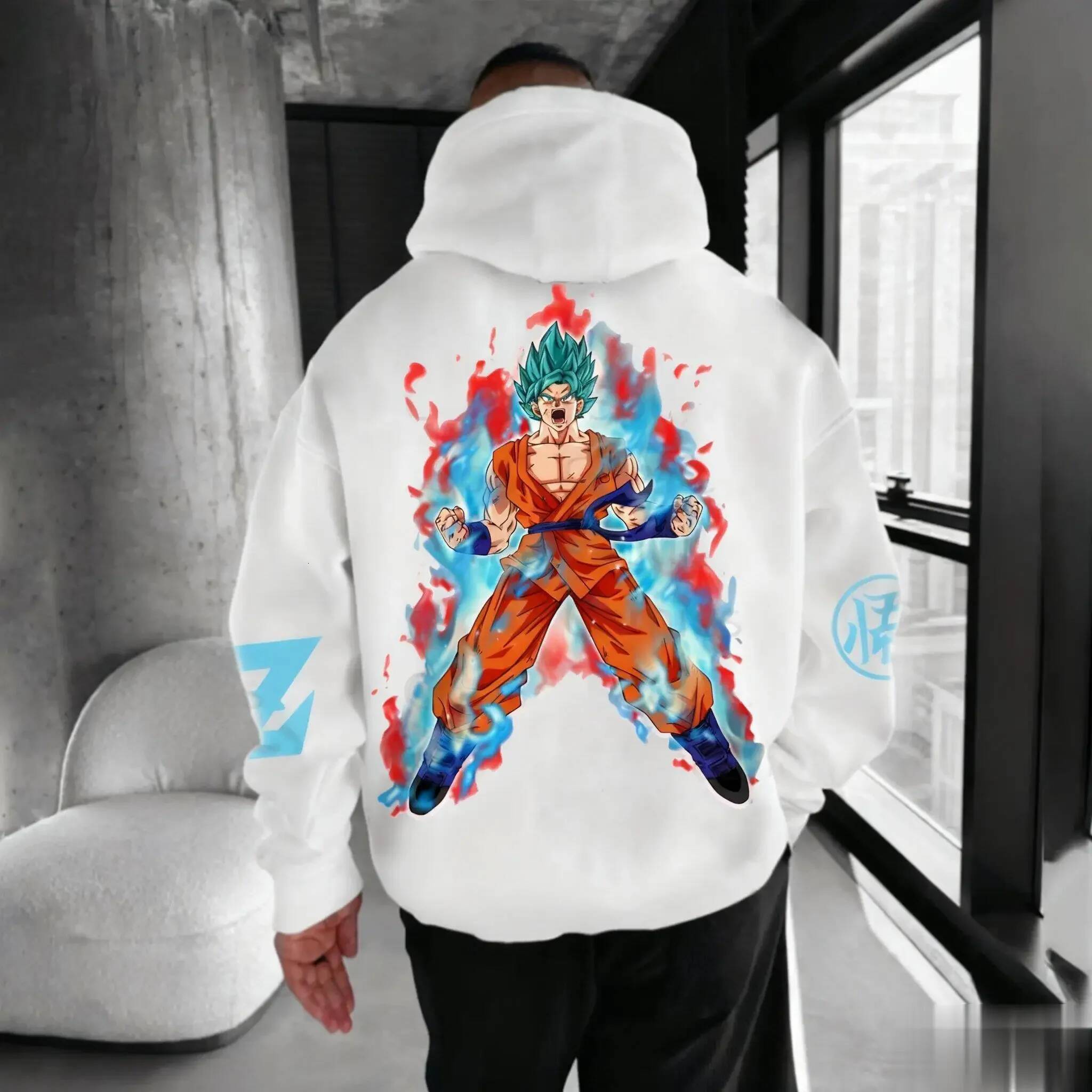 2026 New Dragon Ball Graphic Pullover Hoodie Men Women Streetwear Oversize Casual Anime Print Hooded Sweatshirt Y2k Top - view 4