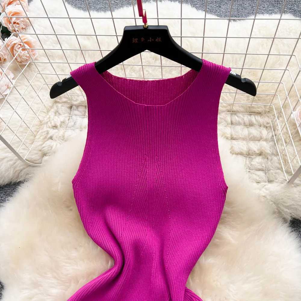 Dress YuooMuoo Fashion Knitted Summer Bodycon Sexy Package Hips Drawstring Split Black Women Dress Basic Lady Party Vestidos H260707