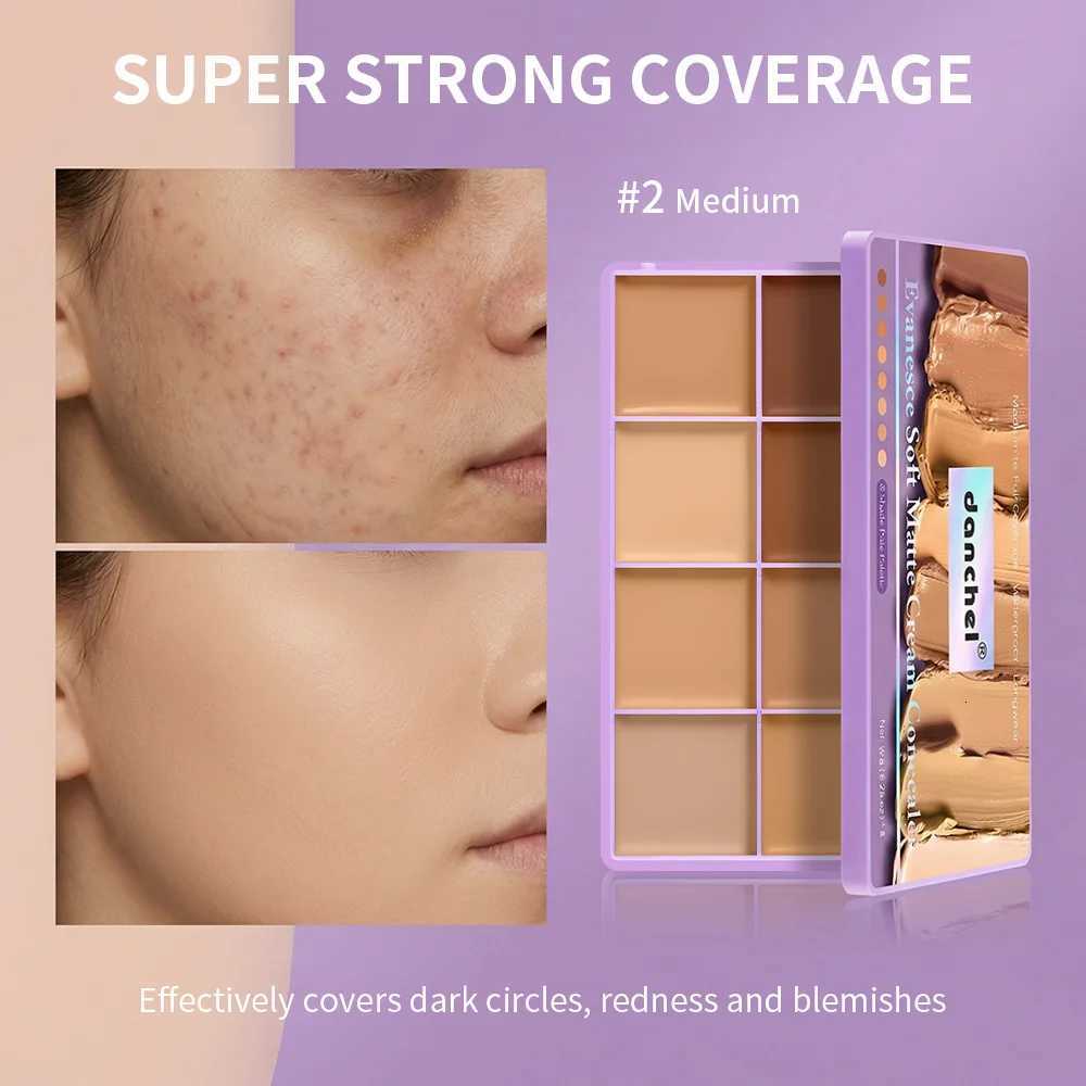 Palette Fade 8 Cover Shade Dark Circles Redness Skin Blemishes Long-wearing Waterproof Sweatproof Soft Matte Texture Concealer C260707 - view 7