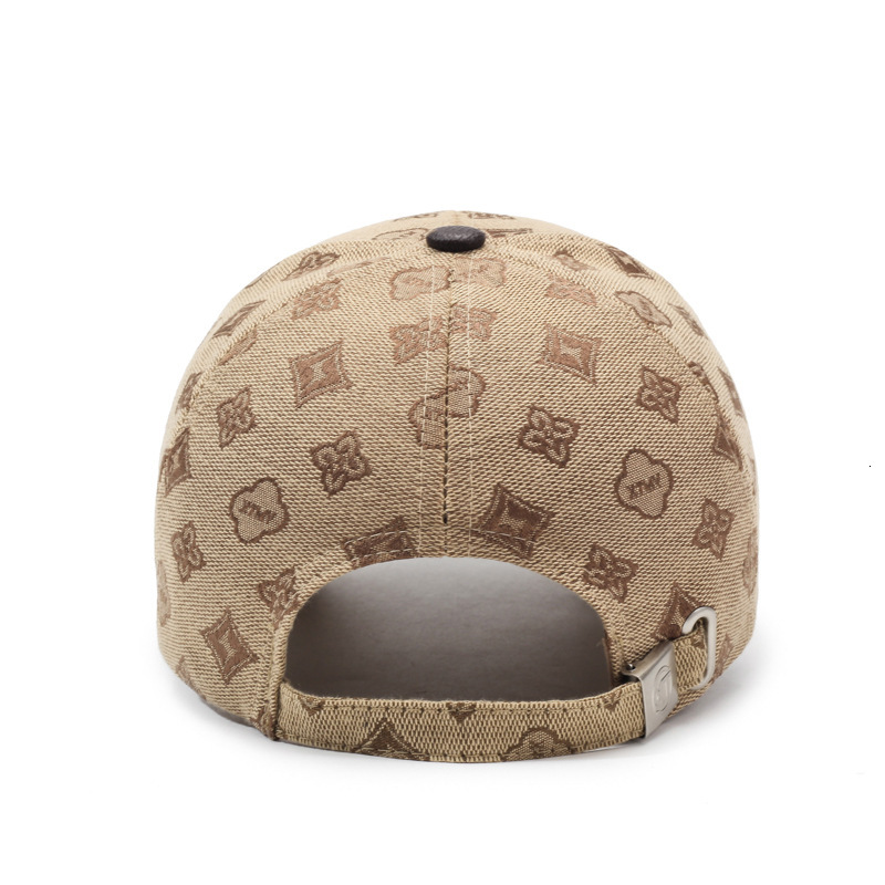 Luxury Brand Designer Sunglasses Luxury Jacquard Pattern Baseball Hat Men Women Retro Embroidery Badge Decor PU Contrast Brim Adjustable Snapback Cap  - view 4