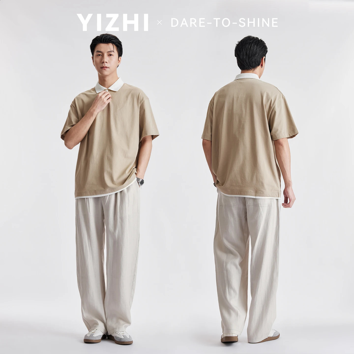Men Lyocell Linen Textured Wide Leg Casual Pants Summer Thin Lightweight Breathable Draped Straight FloorLength Long Trousers 260707
