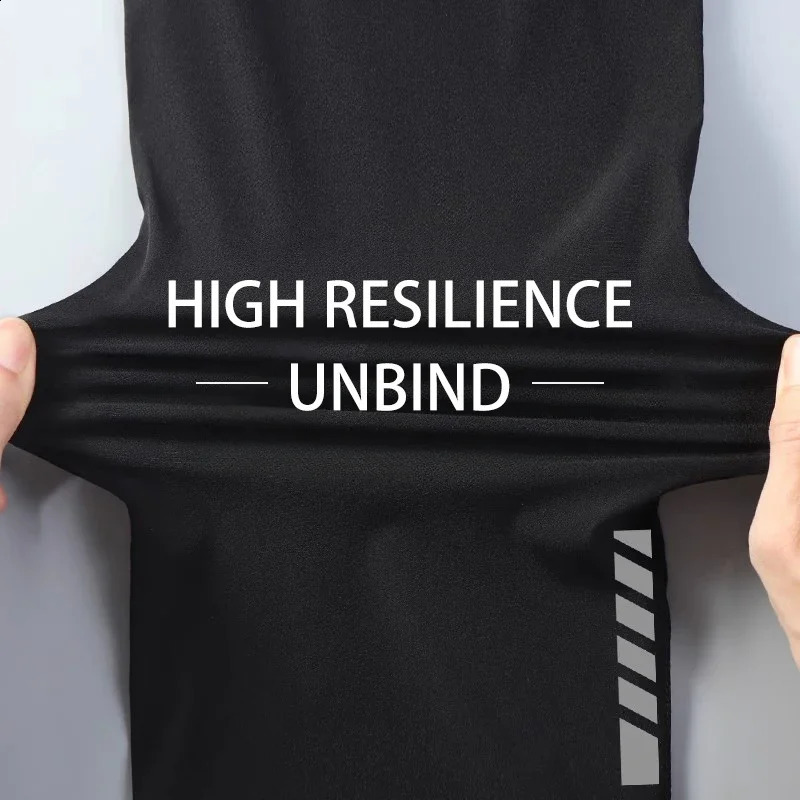 Quickdrying Skinny Pants for Men Summer Ice Silk Sunprotective Base Fitness Shorts Highelasticity Sports Suit Running 260707
