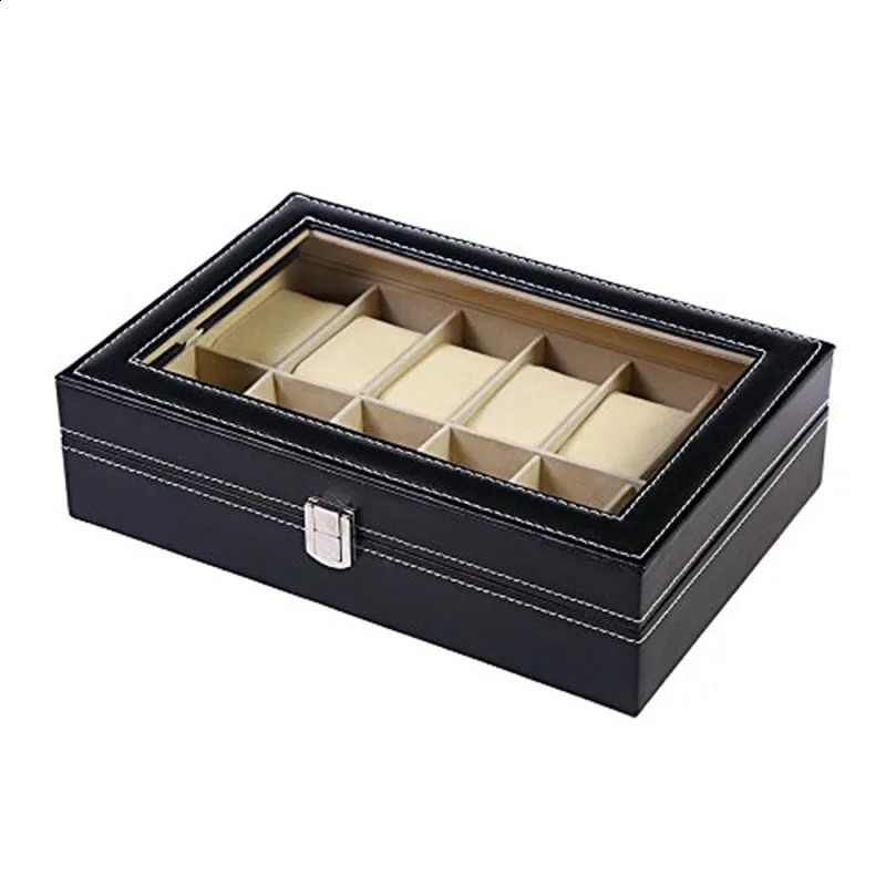 PU Leather Watch Organizer Box Watch Display Case Watch Travel Organizer Tray Watch Collection Storge Holder For Women 260707 - view 5