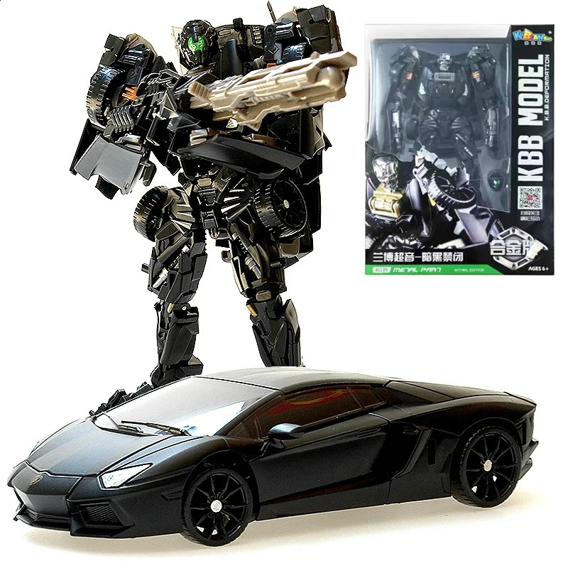 Transformation Robot Toy 4 Dark Lockdown Robot Car Figures Film Version Deformed Car Toy Childrens Birthday Gift 260708