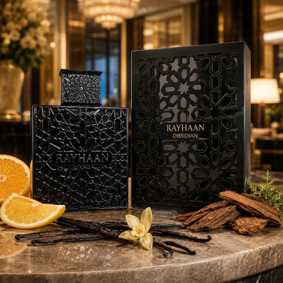 Long-Lasting 100ml/34oz Obsidian Perfume Rayhaan Women Fragrance For Daily Use C260707C260707 - view 5