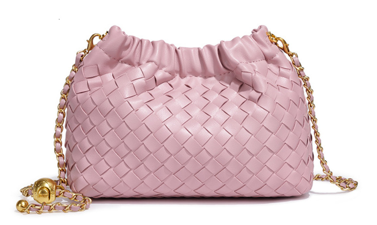 Luxury Brand Designer Bag Exclusive New Metal Chain Cloud Hand-Woven Fashionable Shoulder Simple Crossbody Bag For Women - view 5