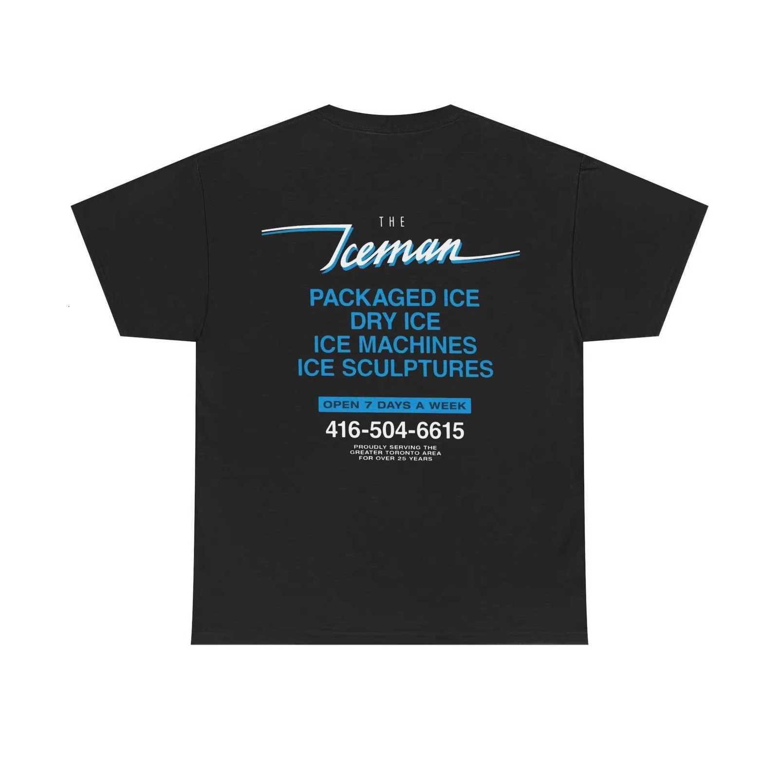 Blue Drake Iceman Merch T-shirt Iceman Black Tee Mens Clothing Women Streetwear Cotton 2026 Summer New Female Male T Shirt C260707 - view 5
