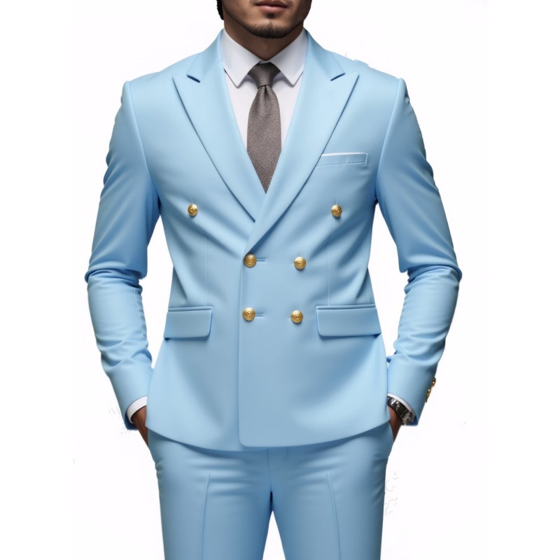 Men's Suits Wedding For Men Elegant Blazers Set 2 Pieces Luxury Business Formal Pants Full Coats Jackets Blazer Suit Durable Designer Apparel Sel - view 9