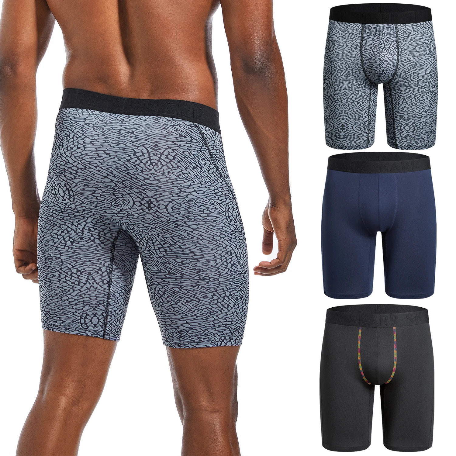 Long Leg 3pcs Pack Men Panties Polyester Underwear Male Boxer And Underpants For Homme Lot Set Sexy Shorts Slip 260707