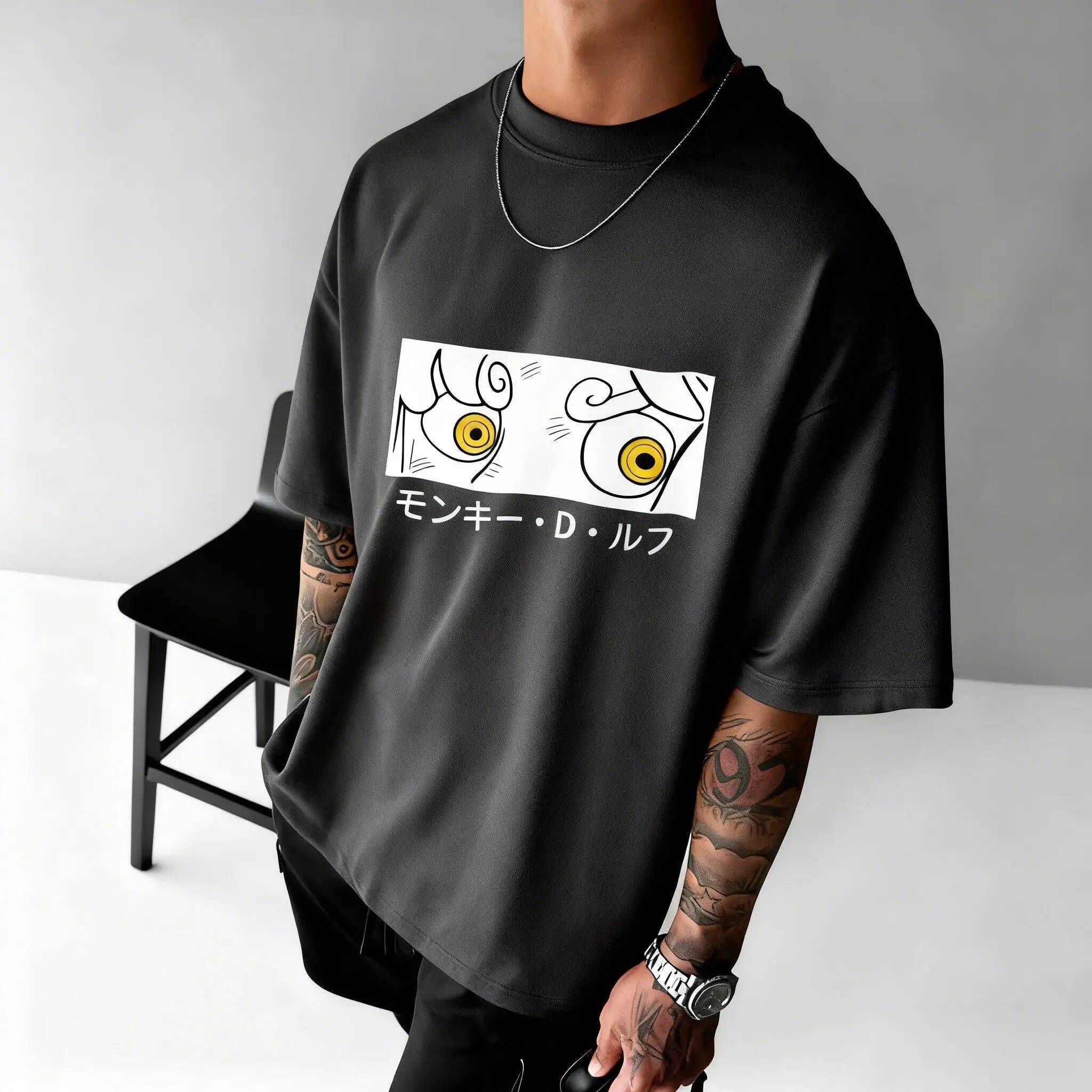 One Piece Anime Luffy T Shirt Men Women Cotton Short Sleeve Summer Tops Graphic Print Casual Streetwear Manga Crewneck Tee Y2k - view 4