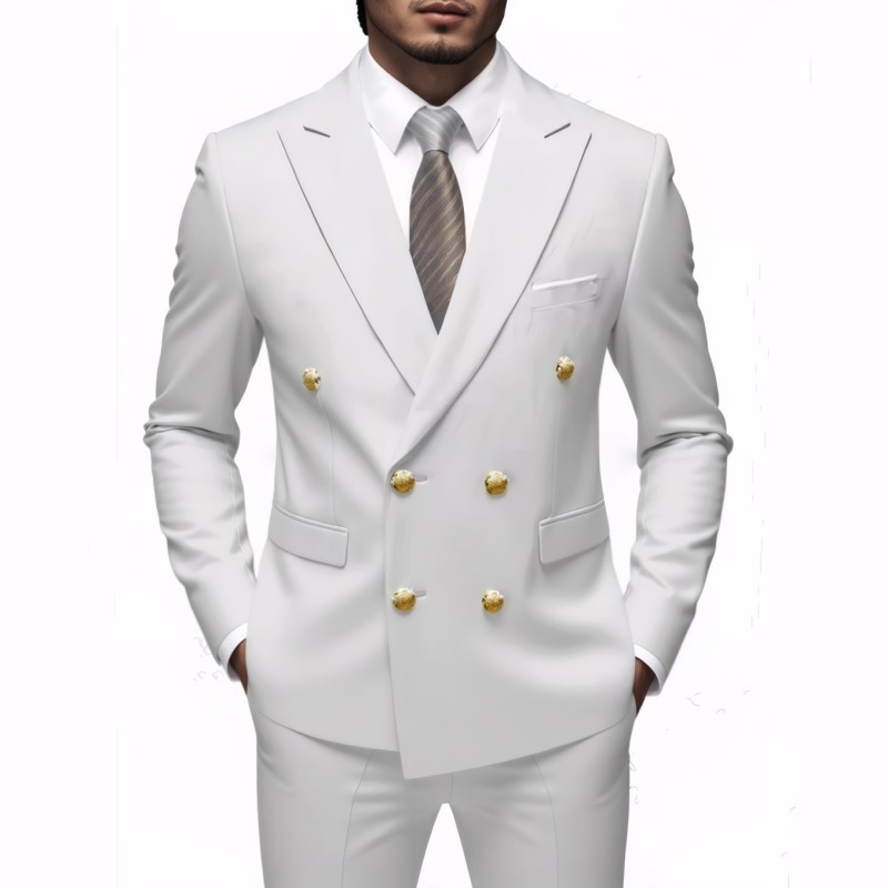 Men's Suits Wedding For Men Elegant Blazers Set 2 Pieces Luxury Business Formal Pants Full Coats Jackets Blazer Suit Durable Designer Apparel Sel - view 6