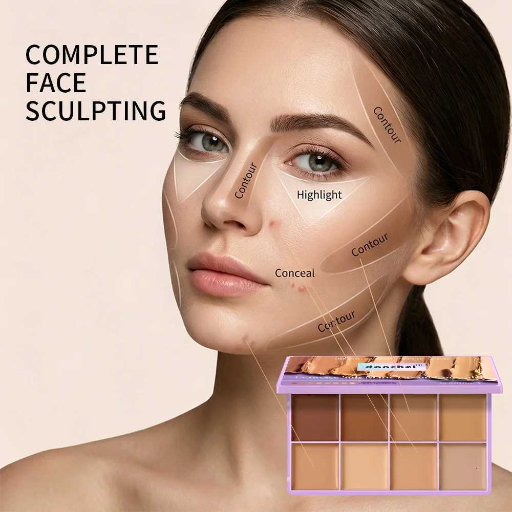 Palette Fade 8 Cover Shade Dark Circles Redness Skin Blemishes Long-wearing Waterproof Sweatproof Soft Matte Texture Concealer C260707 - view 5