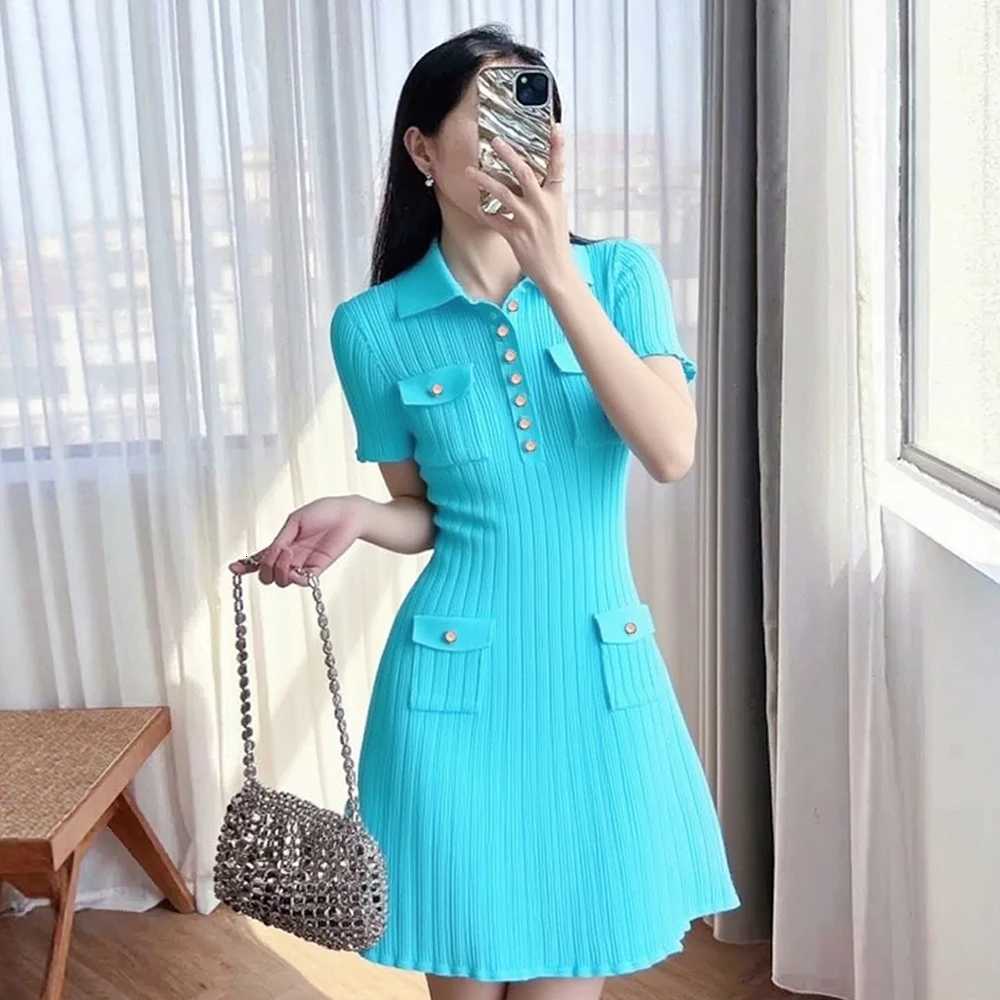 Dress YuooMuoo Women Brand 2026 Style New Arrival Lady Slim Waist Knitted Short Dress Spring Summer Women Clothing Party Vestido H260707